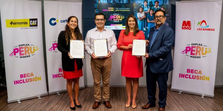 Minera Las Bambas, Ferreyros y CETEMIN impulsan becas técnicas para jóvenes de diversas regiones del país